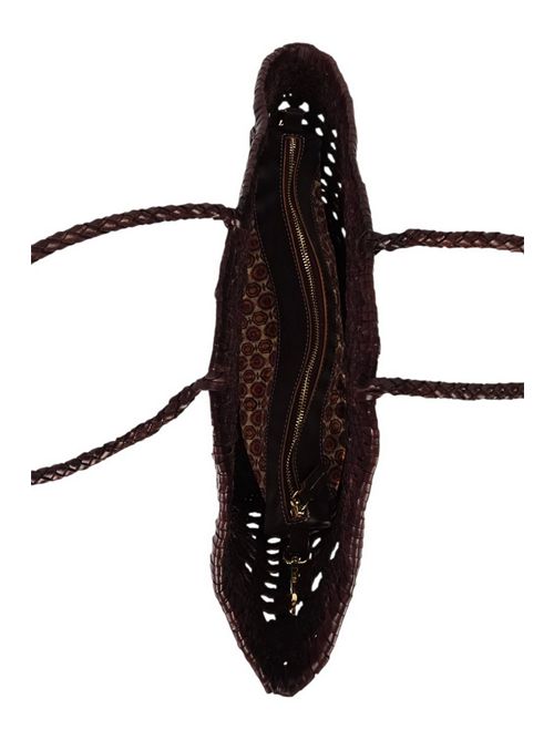 shopping donna in pelle traforata bordeaux Vetra Studio | JESSIE-WOVENV07